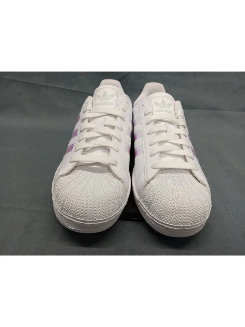 Adidas Superstar II J Sneakers JQ2803 White Halo Blue Girls Size 7 NEW NO BOX!